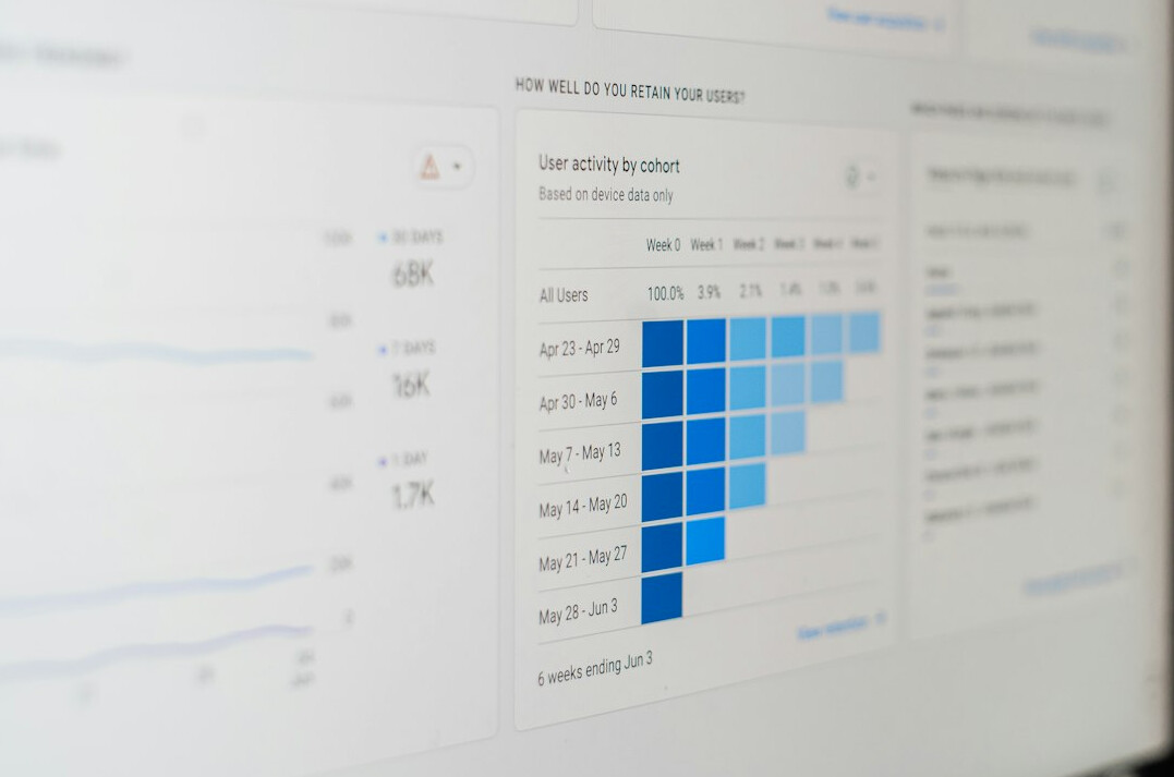 professional analyzing data charts
