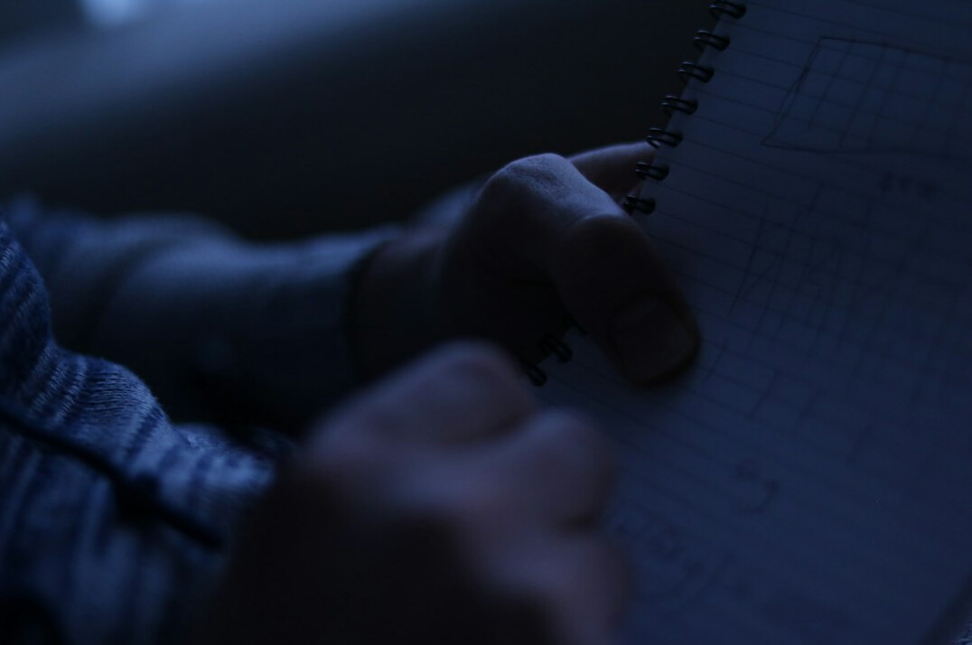 person checking calendar